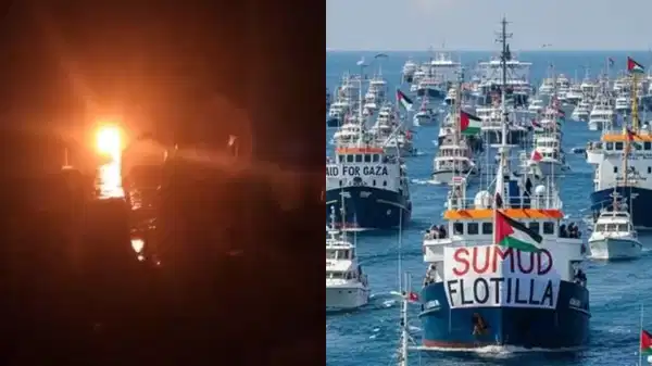 Gazze’ye yardım götürmek için yola çıkmıştı: Küresel Sumud Filosu'na saldırı!