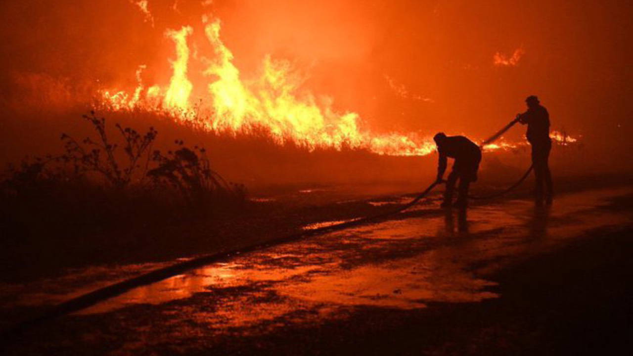 Rüzgarın etkisiyle hızla büyüdü!