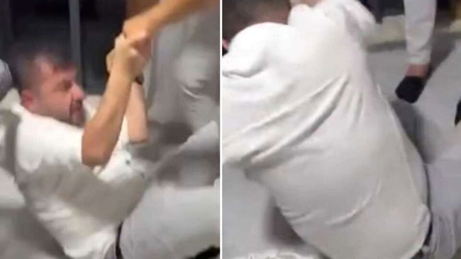 ‘Cam bardağı kırıp üzerime savurdu’