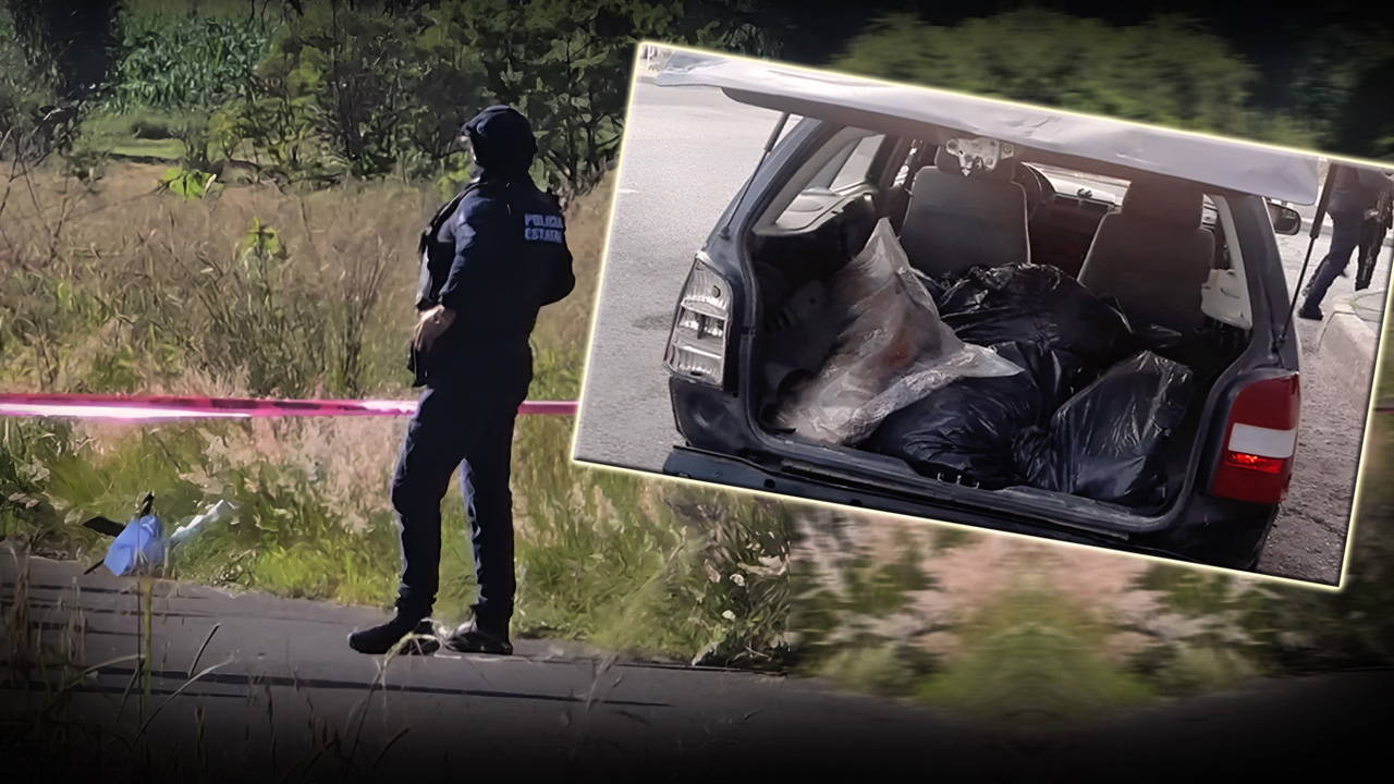 Yol kenarında 6 kesik baş ve çarşafa yazılmış bir mesaj bulundu!