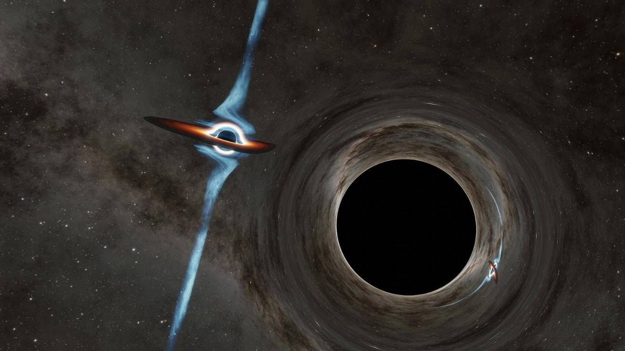 İlk kez iki karadeliğin birbirinin etrafında döndüğü görüntülendi