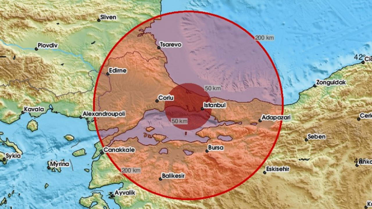 İstanbul'da hissedilen bir deprem meydana geldi