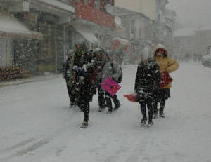 Kar yağışı eğitimi engelliyor