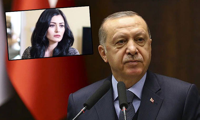 Erdoğan bu sefer oyuncu Deniz Çakır'ı hedef gösterdi