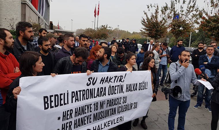 İstanbul’da su zammı protestosu