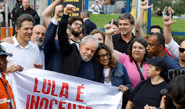 Brezilya eski Devlet Başkanı Lula serbest bırakıldı