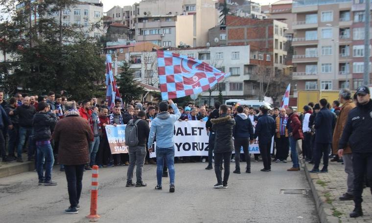 Trabzon’da TFF protestosu