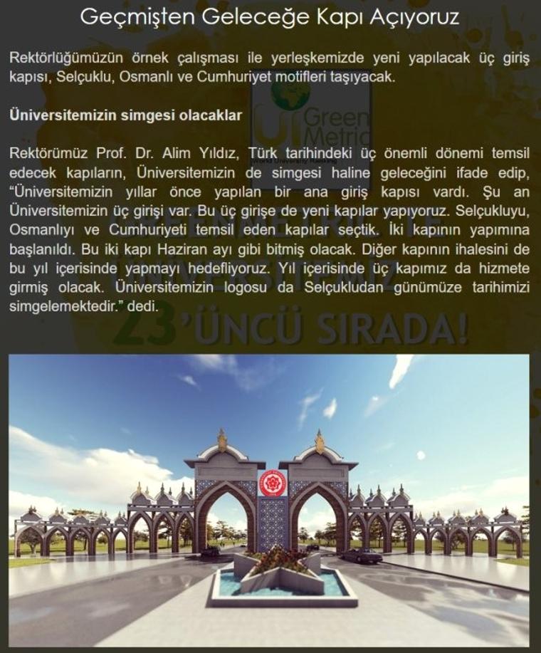 Üniversitenin kapısındaki sembol, şehri karıştırdı