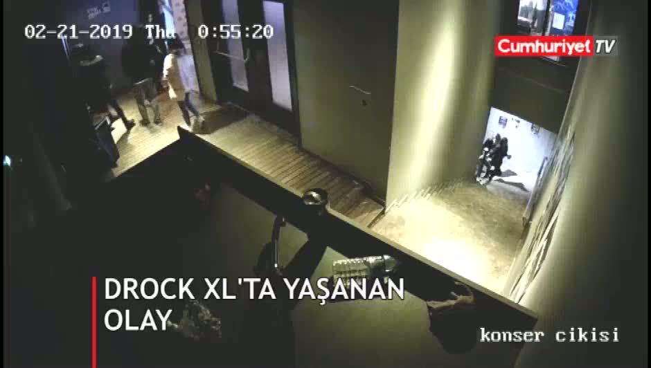 Dorock XL Bar'da yaşanan olayın görüntüleri