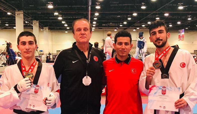 Taekwondoculardan ABD'de 4 altın madalya