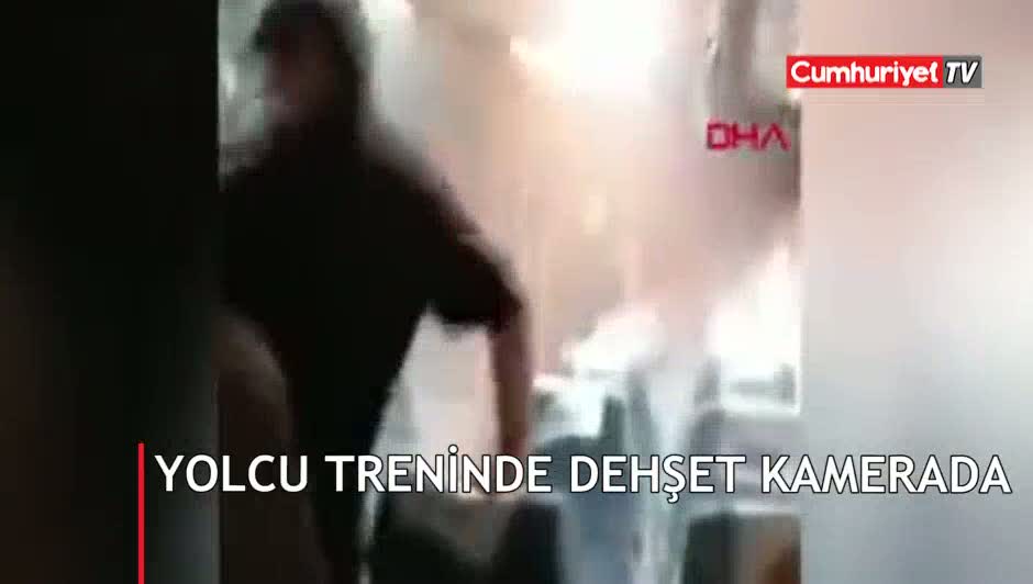 Şili'de yolcu trenindeki dehşet kamerada