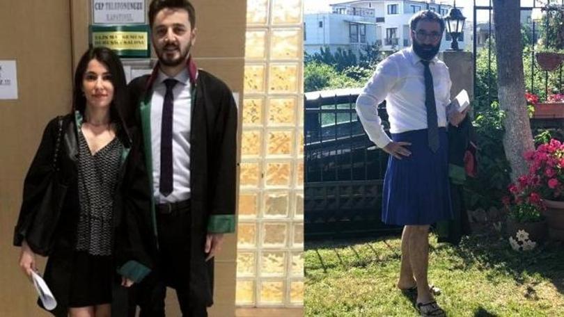 Etek boyu ölçen hakimi böyle protesto etti