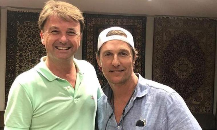 Oscar ödüllü Amerikalı aktör Matthew McConaughey İstanbul'da ortaya çıktı