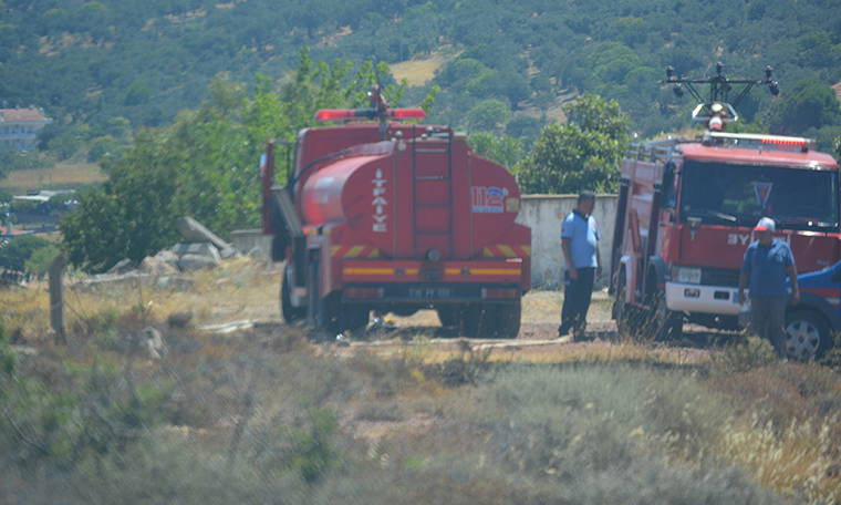 Cunda Adası’nda korkutan yangın