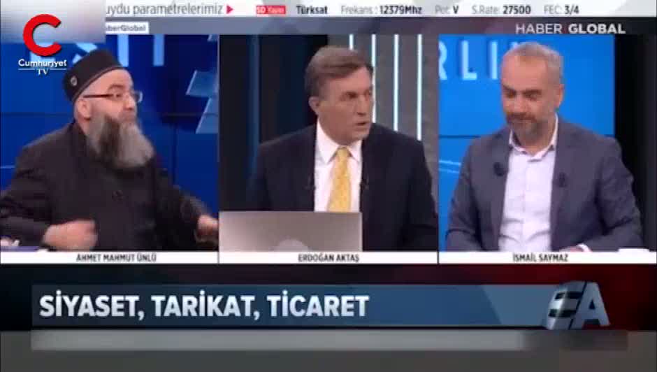 Canlı yayında Cübbeli Ahmet ile İsmail Saymaz arasında gerginlik!