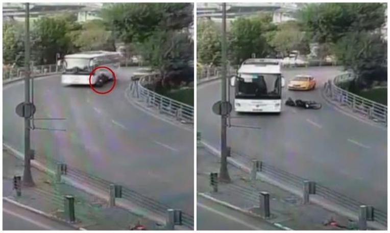 Virajı dönemedi Havaist'e böyle çarptı!