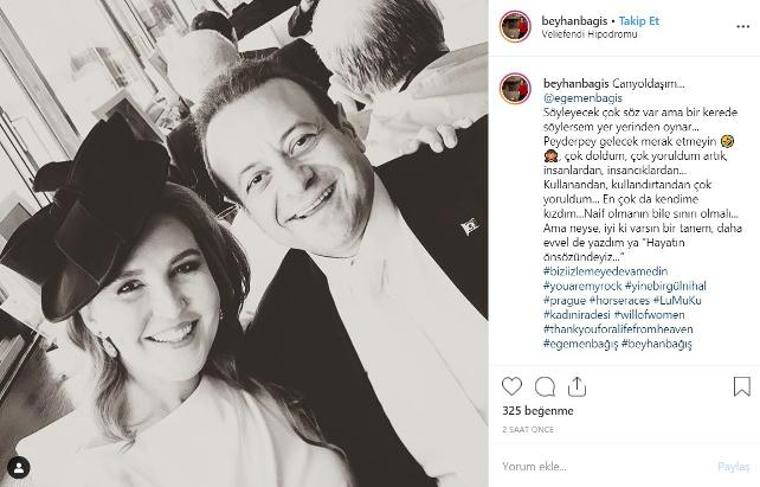 Egemen Bağış'ın eşinden dikkat çeken paylaşım: Söylersem yer yerinden oynar
