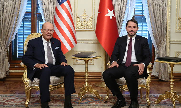 Bakan Albayrak, ABD Ticaret Bakanı Ross ile görüştü