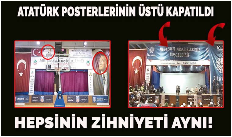 Dinci vakfın toplantısında Atatürk posterlerinin üstü kapatılmıştı: Bakanlık açıklama yaptı