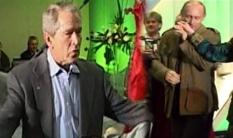 Putin ile Bush'un birlikte dans ettiği görüntüler ortaya çıktı