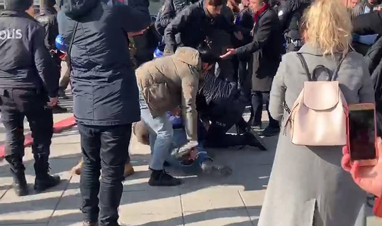 ‘Sağlıkta şiddet’ eylemine polis müdahalesi