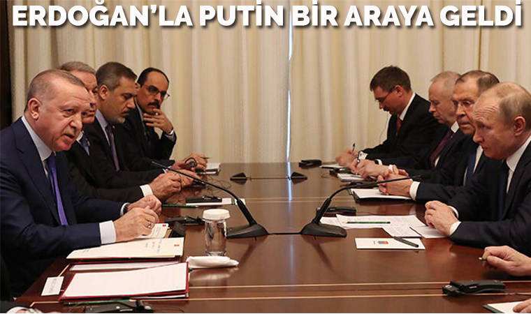 Erdoğan - Putin bir araya geldi: 'Ateşkes anlaşmasını imzaladık'