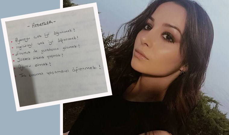 Ceren'in hayalleri, kaleme aldığı notlarda kaldı