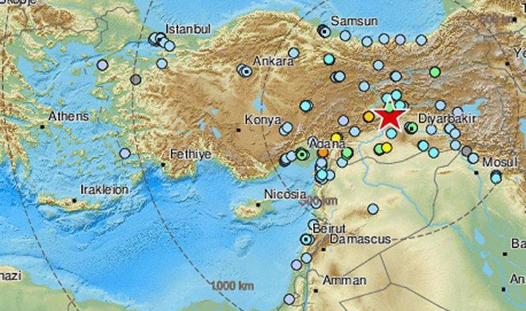 Türkiye'yi sarsan deprem bu ülkelerden de hissedildi