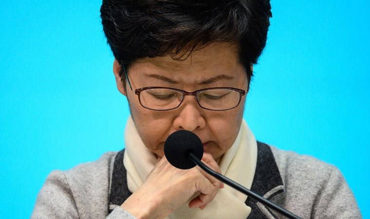 Hong Kong Lideri Lam, virüs nedeniyle Çin programını iptal etti