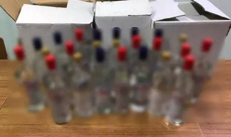 Makine fabrikasında kaçak içki üretimi: Gözaltına alındı