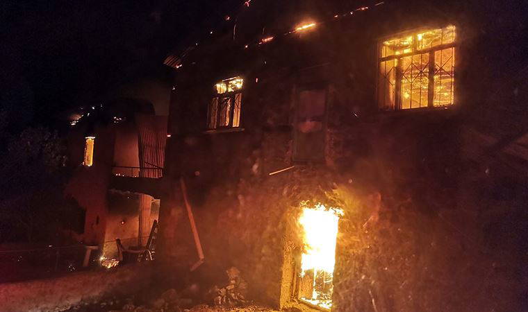 Bir köy yanmaktan son anda kurtuldu