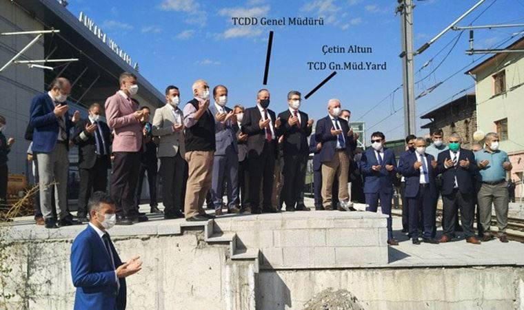 TCDD yöneticilerinden kazalara karşı önlem: Kurban kesip dua ettiler