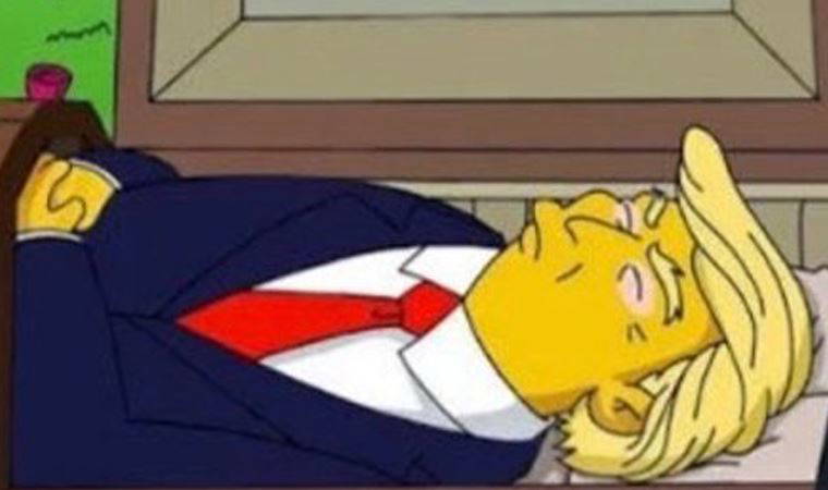 Donald Trump'ın ölümünü gösteren Simpsonlar sahnesi gerçek mi?