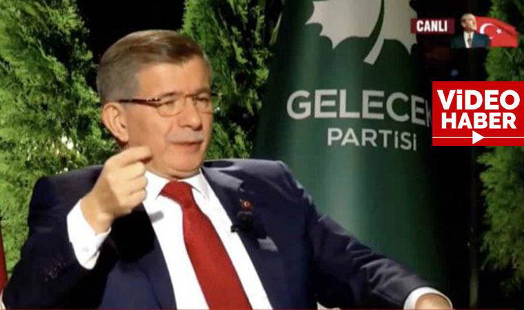 Ahmet Davutoğlu, Erdoğan'ı canlı yayında böyle uyardı
