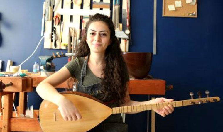 ‘Erkek işidir yapamazsın’ diyenlere inat ağaca ses veriyor