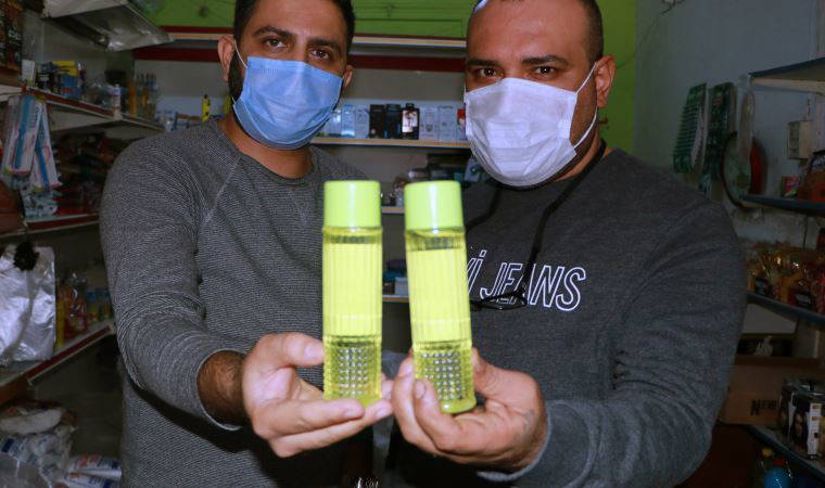 Bakkaldan aldığı 80 derecelik kolonya limon aromalı su çıktı