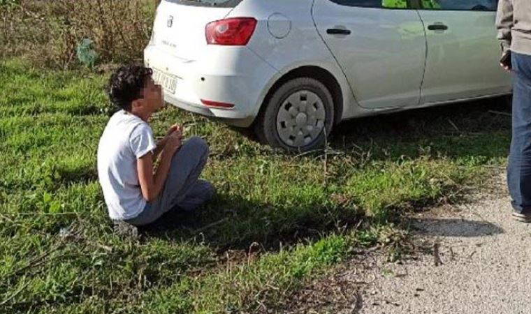 Kaza yapan araçtan 13 yaşındaki 'sürücü' çıktı: 