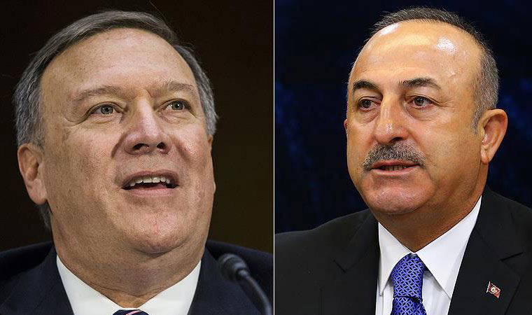 Yaptırımın ardından Pompeo ile Çavuşoğlu'ndan ilk görüşme