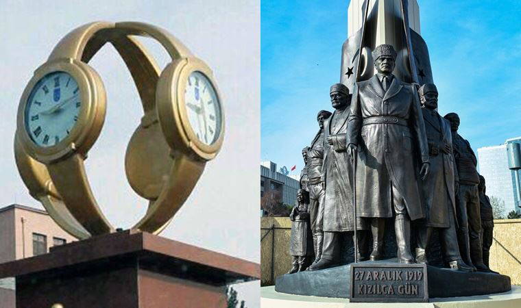 Melih Gökçek'in kol saati gitti, “Kızılca Gün Anıtı