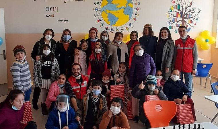 Çocuklar kitaplara kavuştu