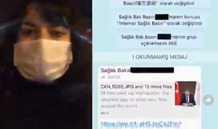 Sağlık Bakanı Koca'ya soru sormasına izin verilmeyen muhabir, bakanlığın iletişim grubundan çıkarıldı