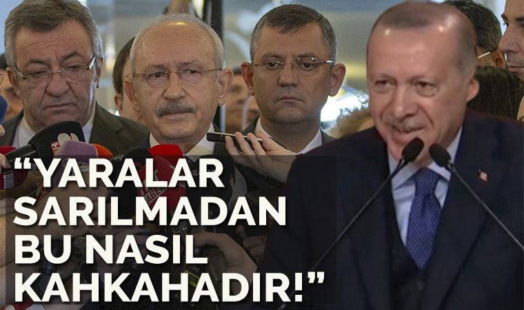 Kılıçdaroğlu'ndan Erdoğan'a: Yaralar sarılmadan bu nasıl kahkahadır?