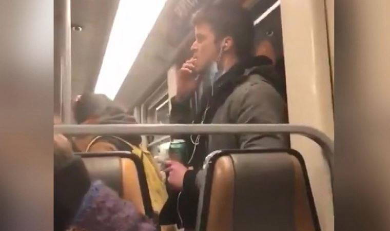 Metroda iğrenç olay! Gözaltına alındı