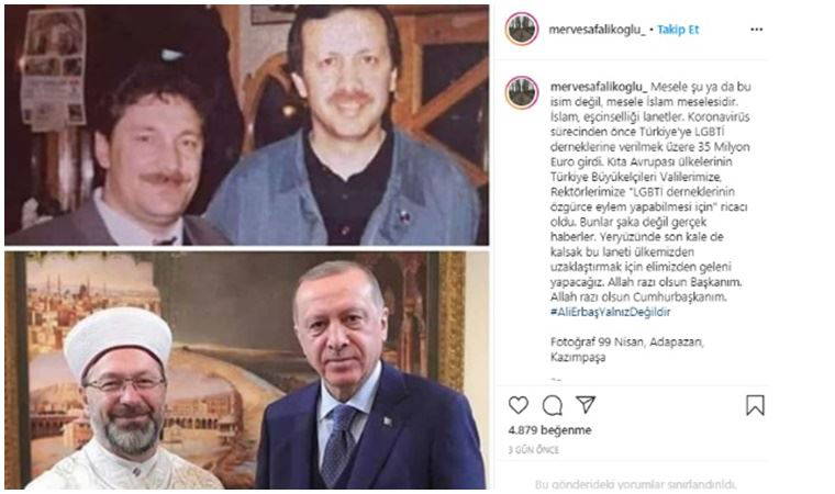 Diyanet İşleri Başkanı’nın kızı: Türkiye’ye LGBTİ’ler için 35 milyon Avro verdiler