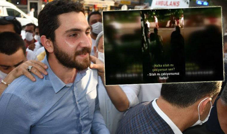 CHP'li Eren Yıldırım'a silah çekildiği anların görüntüsü