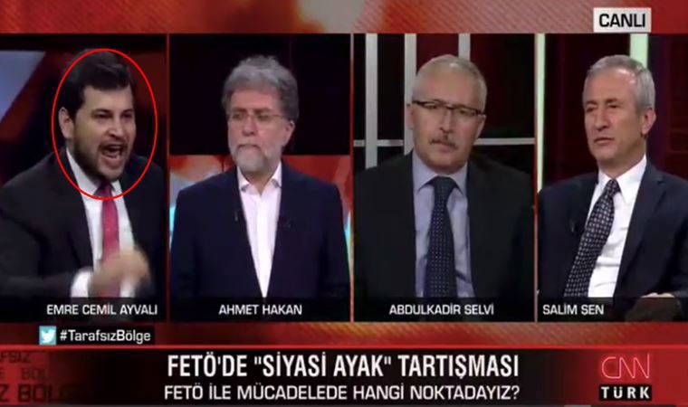 AKP-FETÖ ilişkisini ekranda itiraf eden Ayvalı’yı Ahmet Hakan savundu