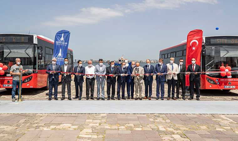 İzmir’de 16 yeni yerli üretim otobüs daha hizmete girdi