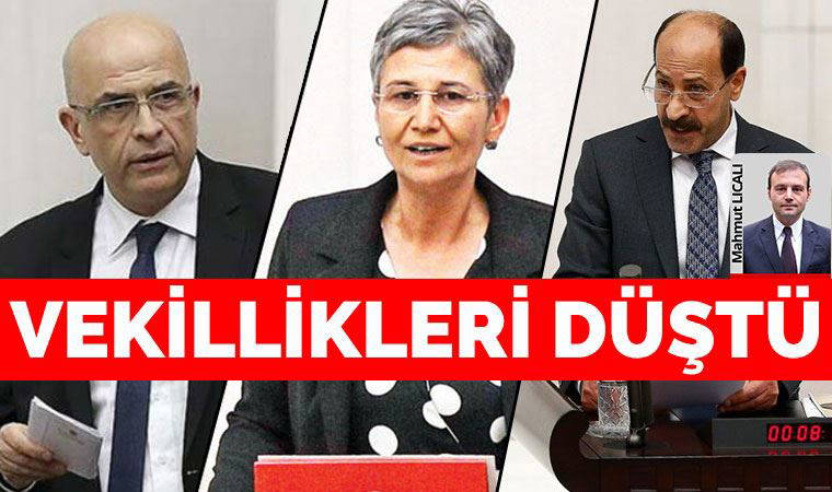 Bir CHP'li, 2 HDP'li vekilin vekilliği düşürüldü