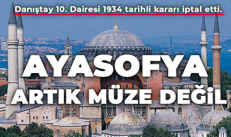 Ayasofya'da ibadet yolu açıldı