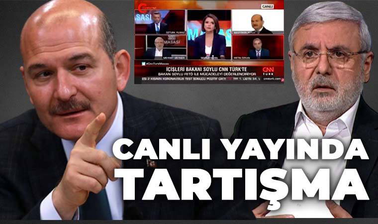 İçişleri Bakanı Süleyman Soylu ve AKP'li eski vekil Mehmet Metiner canlı yayında birbirlerini eleştirdi